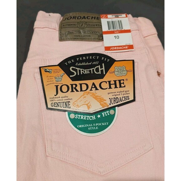 Vintage Jordache Pink Jeans Women's 10 (27x29) High Rise Stretch Denim - Picture 1 of 10